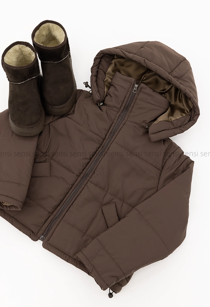 کاپشن کوتاه آستر دار پشم شیشه کد1005143